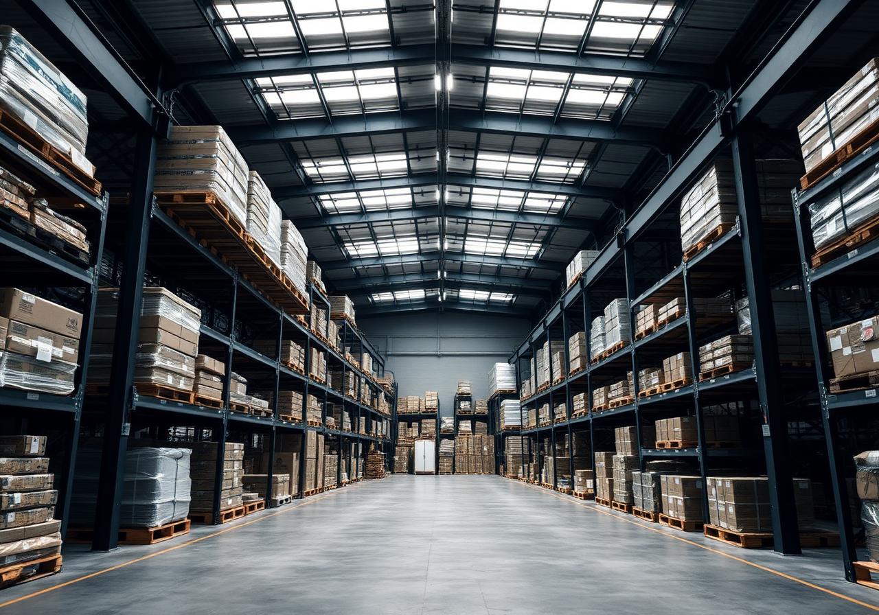 Modern warehouse interior